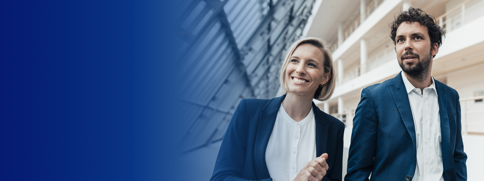 femme, homme, professionnel, costume